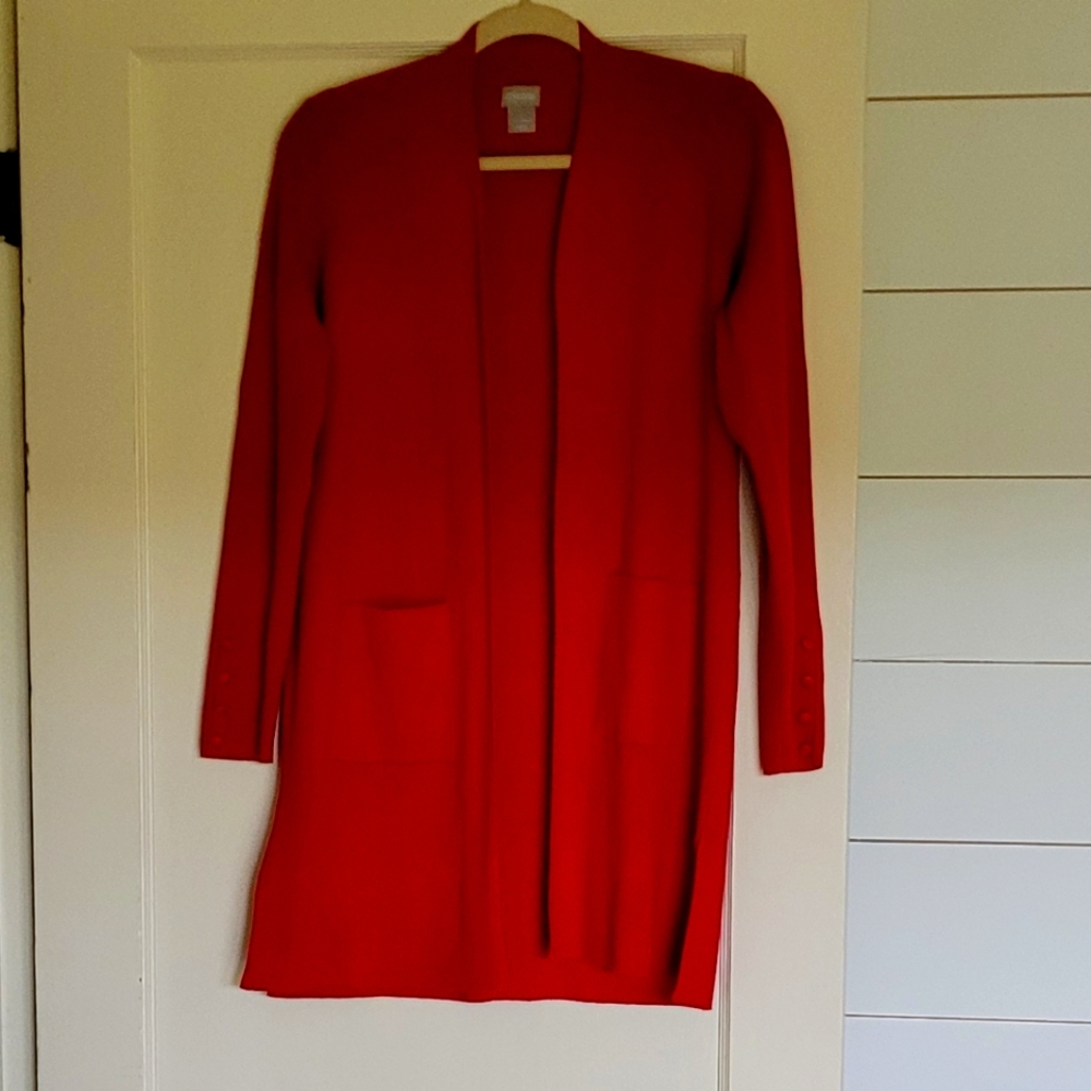 Chicos red cardigan